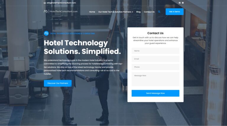 Hotel Tech Consultant Website
